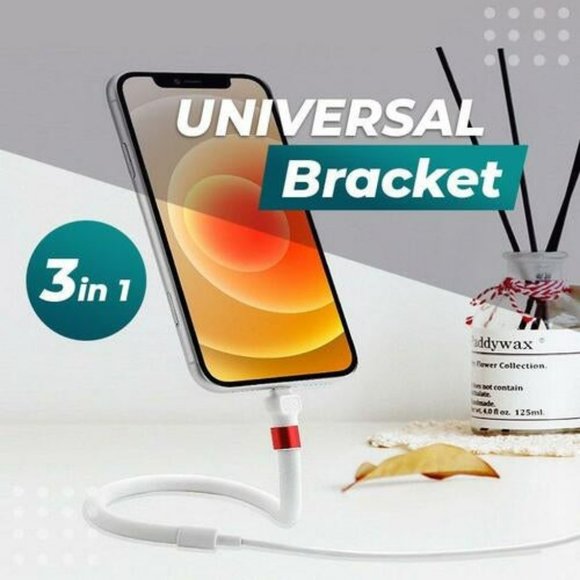 Universal 2.4A Fast Charging Data Cable Bracket TYPE C - Picture 1 of 7